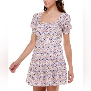 Altar’d State Floral Puff Sleeve Dress